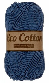 Garen Eco katoen marineblauw 90% katoen/10% polyester