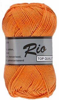 Garen Rio gemerceriseerd 100% katoen oranje