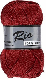 Garen Rio gemerceriseerd 100% katoen bordeauxrood