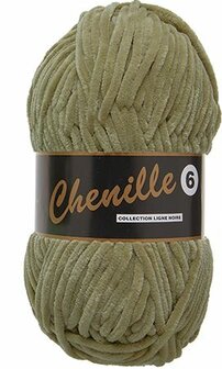 027 Licht Olijfgroen - Chenille 6 