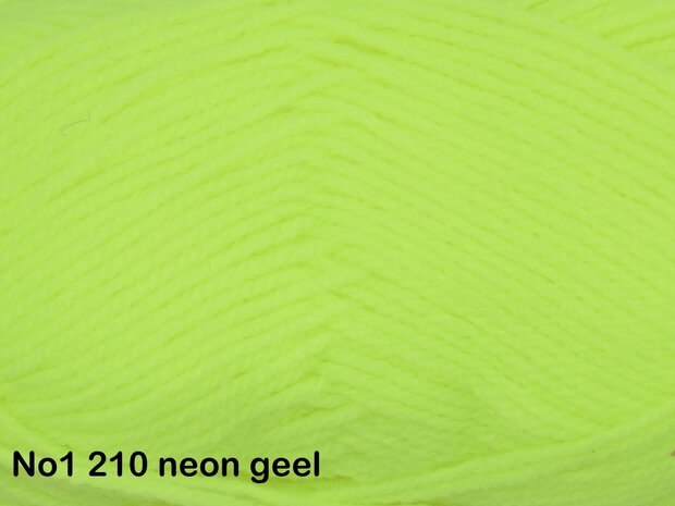 Gents-Ladies haakpakket No1 uni neongeel